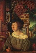 HOLBEIN, Ambrosius Portrait of a Young Man sf oil painting on canvas
